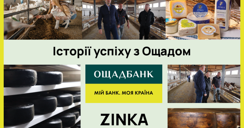 Успішні кейси клієнтів Ощадбанку: історія козячої ферми, яка створює крафтові сири під брендом Zinka -- Delo.ua