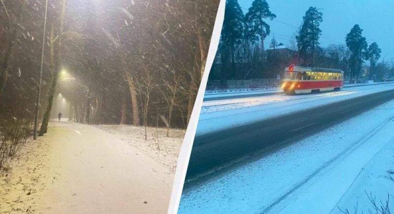 Київ охоплений сніговими заметами: метеорологи прогнозують зимові бурі (фото)